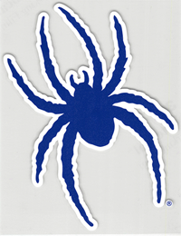 Mascot 13 Inch Outside Decal in Navy