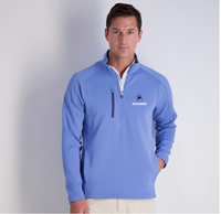 ZeroRestrictions 1/4 Zip with Mascot Richmond in Periwinkle