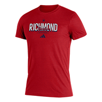 Adidas Soft Tee with Est Mascot 1840 Richmond Spiders in Red