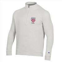 Champion 1/4 Zip with University of Richmond Shield Law on Left Chest Cream