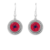 From the Heart Circle Earrings with Mascot