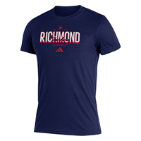 Adidas Soft Tee with Est Mascot 1840 Richmond Spiders in Navy