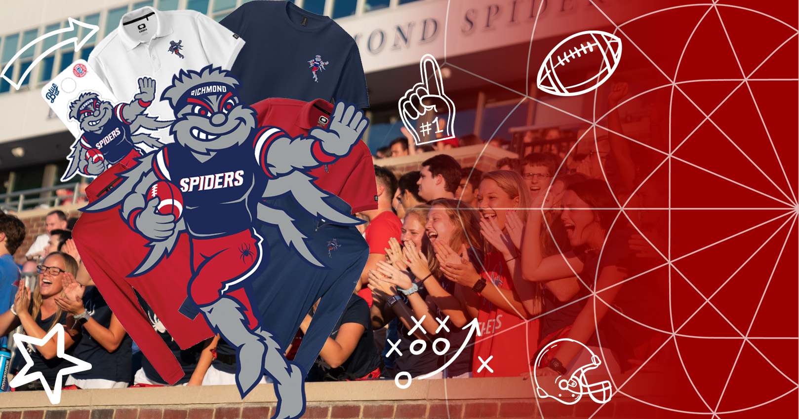 Our new University of Richmond WebstUR Football clothing items.