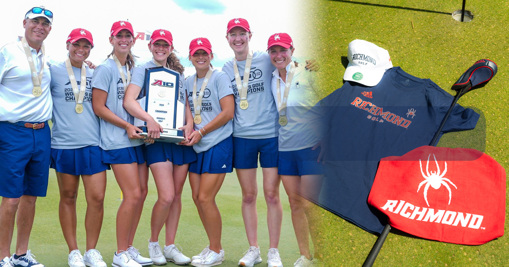 Image of a student wearing our restocked mockneck sweatshirt.