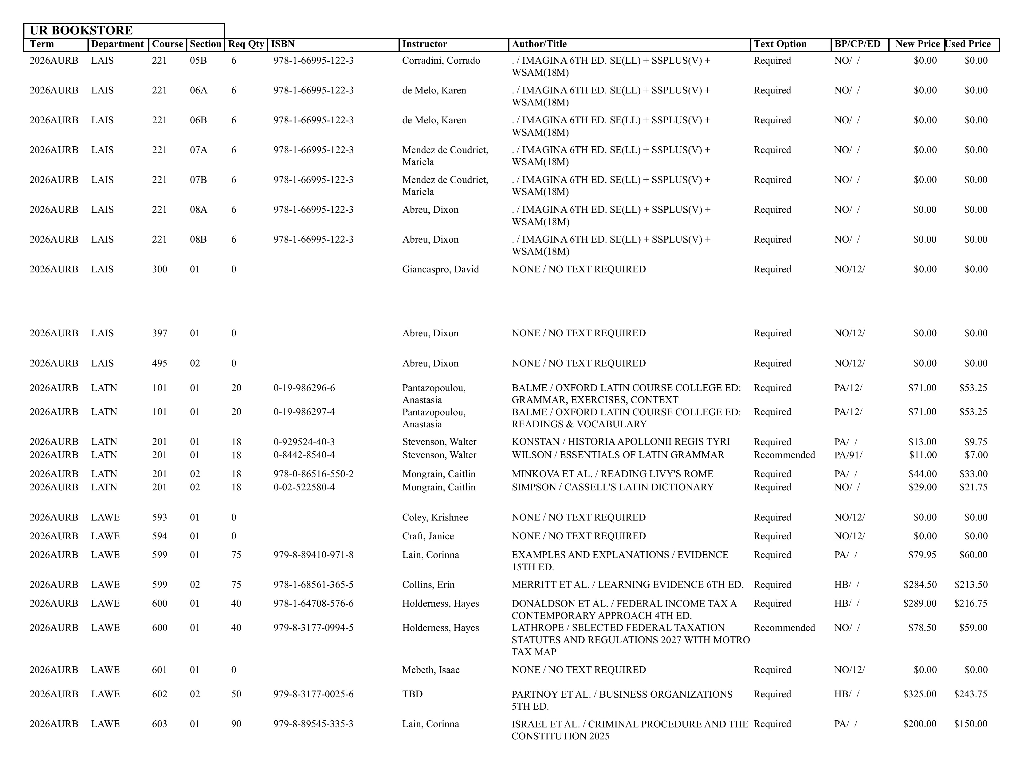 Textbook list assistance please call the SpiderShop at 804-698-9651