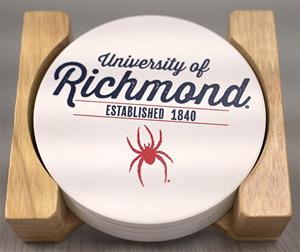 Neil Stone 4 Pack Coaster Set U of R Est. 1840 Mascot