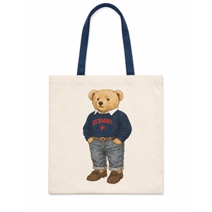 Collegiate Bear Canvas Tote - main view