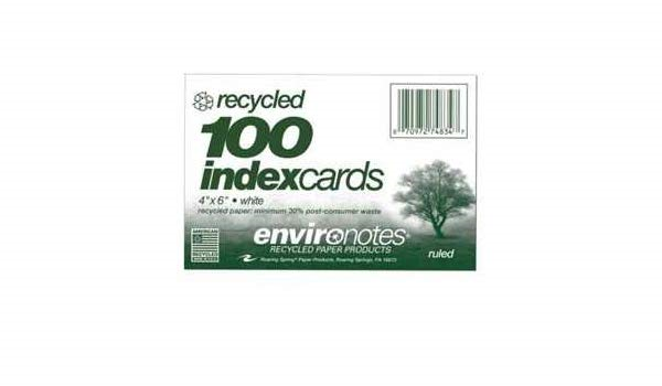 White 4 x 6 Inch Index Cards