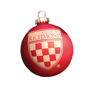 R F S J Ornament with University of Richmond Shield Red