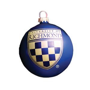 R F S J Ornament with University of Richmond Shield Navy