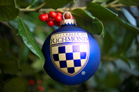 R F S J Ornament with University of Richmond Crest Navy