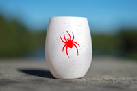 Speckle Frosted Stemless Wine Glass