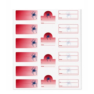 Spiders Address Label Set - main view