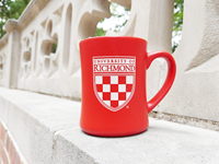 Crest Matte Mug in Red