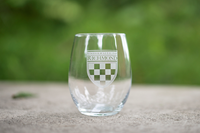 Stemless Wine Glass With Crest