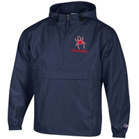 Champion 1/4 Zip Packable with Mascot Richmond in Navy