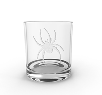 R F S J Glass with Mascot Etched