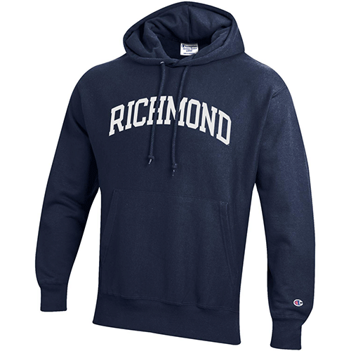 Champion Reverse Weave Hood with Richmond in Navy