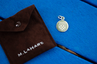 M La Hart Sterling Silver Charm with Shield -  1
