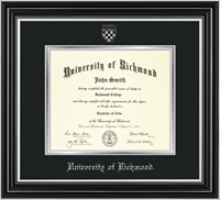 For Undergrad/MBA Satin Silver with Seal Diploma Frame