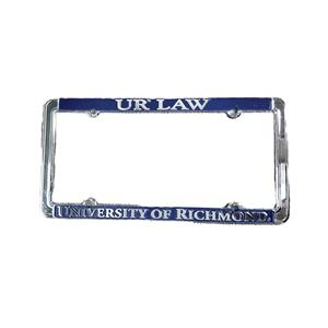 Chrome License Plate Frame with U R Law University of Richmond