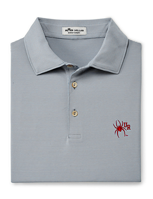 Peter Millar Stiped Polo -  navywhite