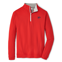 Peter Millar 1/4 Zip Crown Sport with Mascot UR Red