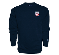 Blue 84 Crew with Crest on Left Chest in Navy