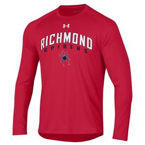 Under Armour Athletic Long Sleeve Tee Richmond Spiders Mascot in Red