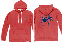 Blue 84 Casual Hoodie Mascot with Back in Red