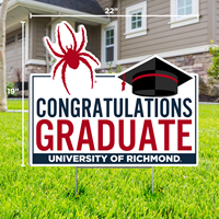 Lawn Sign Mascot Congratulations Graduate Uofr