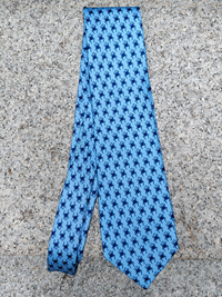 Rivetz of Boston Blue Tie with Mascots