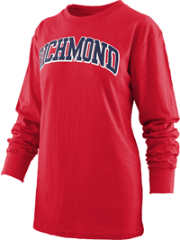 Pressbox Ladies Long Sleeve with Richmond Red