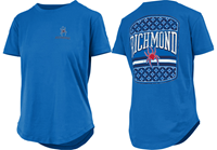 Pressbox Tee with Mascot Richmond on Front Talis Graphic on Back