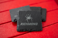 Timeless Etchings Set of 4 Slate Coasters with Mascot Richmond