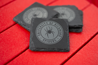 Timeless Etchings Set of 4 Slate Coaster with University of Richmond Mascot Spiders