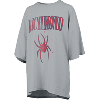 Pressbox Ladies One Size Tee with Richmond Mascot in Grey