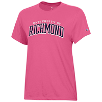 Champion Ladies Tee with University of Richmond in Pink