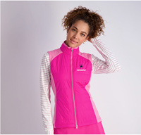 ZeroRestriction Ladies Vest with Mascot Richmond in Pink