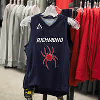Jog Youth Basketball Game Jersey with Richmond Mascot in Navy