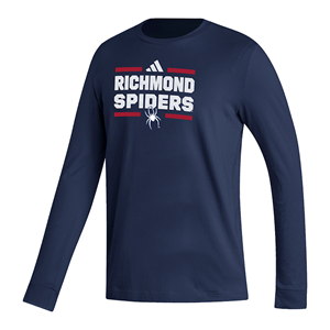 Adidas Long-Sleeve Athletic Tee -  navy