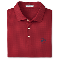 Peter Millar 2024 Crown Sport Polo with Mascot UR in Red