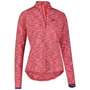 ZeroRestriction Ladies 1/4 Zip with Mascot Richmond in Heather Red