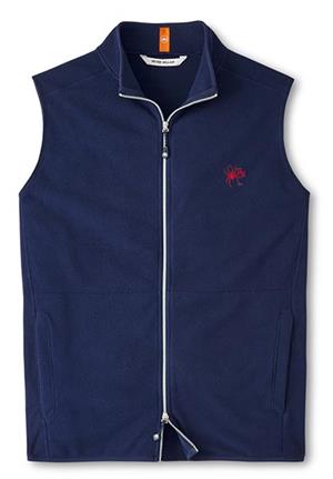 Image of Peter Millar Full Zip Thermal Fleece Vest