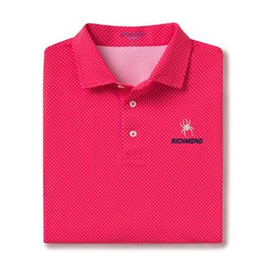 B. Draddy Sport Polka Dot Polo -  red