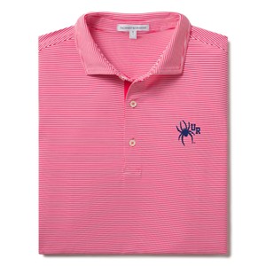Fairway and Greene Striped Polo -  redwhite