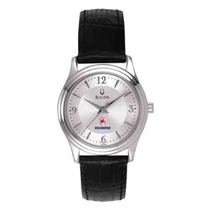 Bulova Ladies' Watch Black Leather Band