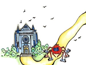 Along Came the Spiders Limited Edition Cannon Memorial Chapel Print - main view