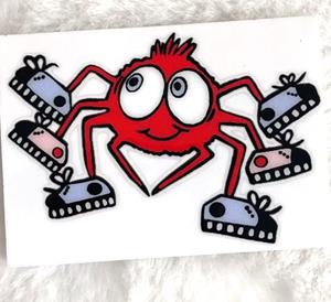 Hank the Spider from Along Came the Spiders High Quality Vinyl Sticker
