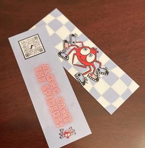Along Came the Spiders Double Sided Laminated Bookmark